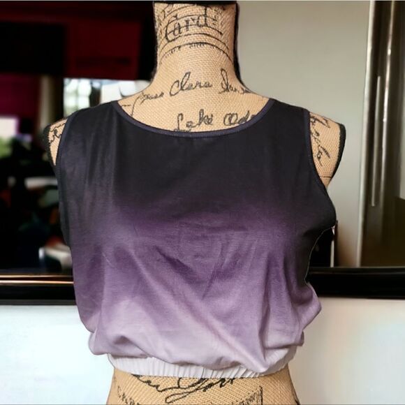 Ombre Cropped Top Size S New - Picture 1 of 6